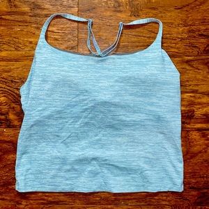 Blue / Grey Outdoor Voices Move Free Tank, Large